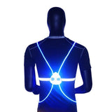 360 Reflective LED Flash Driving Vest High Visibility Night Cycling  Running Riding Outdoor Activities Light Up Safety Bike Vest