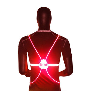 360 Reflective LED Flash Driving Vest High Visibility Night Cycling  Running Riding Outdoor Activities Light Up Safety Bike Vest