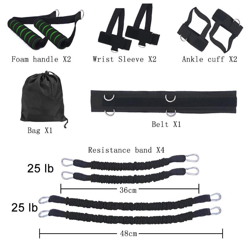 Sports Fitness Resistance Bands Set